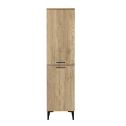 Ντουλάπι με Καλάθι Απλύτων Singa Megapap Χρώμα Sepet oak 45x40x180εκ.