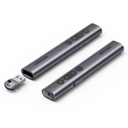 Vention Wireless Powerpoint Presentation Clicker With red Laser Pointer – Gray (Kqih0) (Venkqih0)