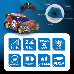 Exost Pro Rally XTR Τηλεκατευθυνόμενο αυτοκίνητο Για 8+ Ετών