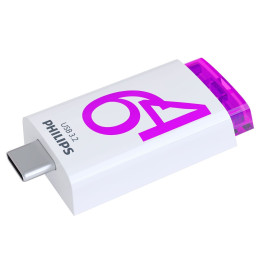 Philips usb 3.2 Flash Drive 64gb Click Series usb-c (Fm64fd175b/00) (Phifm64fd175b-00)
