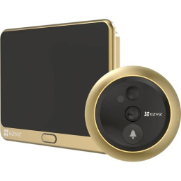 Ezviz Wireless Peephole Door Viewer Dp2c pro Gold (Ezvcs-Dp2c-R200-6q6fw-gd)