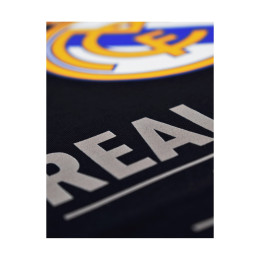 Real Madrid cf Official t-Shirt – Black 'since 1902' Crest Print – Size m (Rm1ce90)
