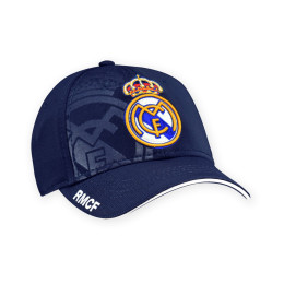 Real Madrid cf Official cap – Navy Embroidered Crest – Size u (Rm3go12)
