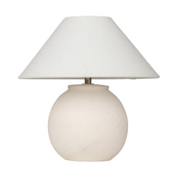 Estia Επιτραπεζιο Φωτιστικο Clayra Φ39x40cm off White