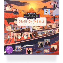 The World of Agatha Christie: Death on the Nile -a 1000-Piece Jigsaw Puzzle With 50 Clues to Spot