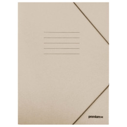 Ντοσιέ Πρεσπάν με Λάστιχο και Αυτιά Premium 25x35 εκ Μπεζ SP-36598742PN