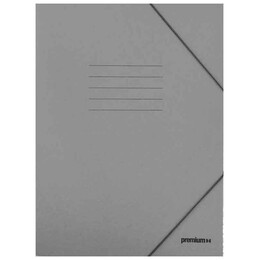 Ντοσιέ Πρεσπάν με Λάστιχο και Αυτιά Premium 25x35 εκ Γκρι