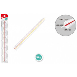 Κλιμακόμετρο 30cm MP (1:20, 1:25, 1:50, 1:75, 1:100, 1:125) PL010