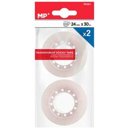 Σελοτειπ-Κολλητική Ταινία MP PA501 Διάφανη 24mm X 30m 2 τεμαχια