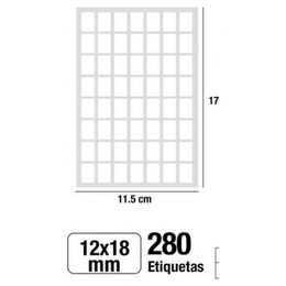 Αυτοκόλλητες Ετικέτες MP 12x18mm 280 Ετικέτες PN151-11