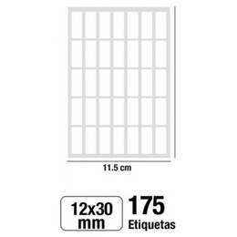 Αυτοκόλλητες Ετικέτες MP 12x30mm 175 Ετικέτες PN151-12