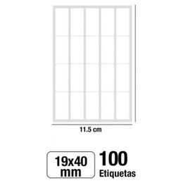 Αυτοκόλλητες Ετικέτες MP 19x40mm 100 Ετικέτες PN151-17