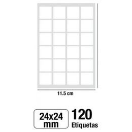 Αυτοκόλλητες Ετικέτες MP 24x24mm 120 Ετικέτες PN151-21