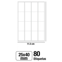 Αυτοκόλλητες Ετικέτες MP 25x40mm 80 Ετικέτες PN151-22