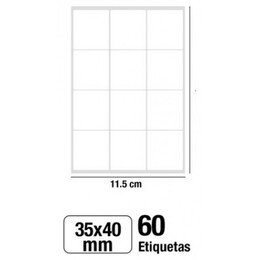 Αυτοκόλλητες Ετικέτες MP 35x40mm 60 Ετικέτες PN151-28