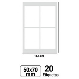Αυτοκόλλητες Ετικέτες MP 50x70mm 20 Ετικέτες PN151-33