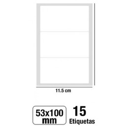 Αυτοκόλλητες Ετικέτες MP 53x100mm 15 Ετικέτες PN151-36