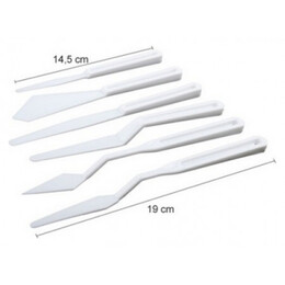 Σπάτουλες MP Πλαστικές Ζωγραφικής Σετ 6τμχ PP218