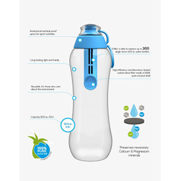 Μπουκάλι Με Φίλτρο Dafi Γαλάζιο 500ml