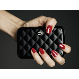 Ogon Πορτοφόλι & Θήκη Καρτών / Quilted Button Μαύρο