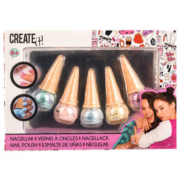 Σετ 5 Mini Μανό Σε Σχήμα Παγωτού Σε Συσκευασία Δώρου Create it! 84133