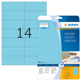 Ετικέτες Herma Μπλε Removable 105x42,3mm 20 Φύλλα 280 Ετικέτες No 5060
