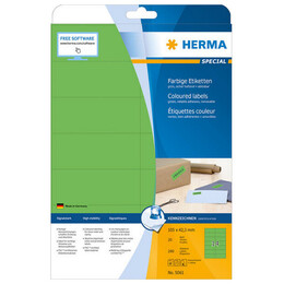 Ετικέτες Herma Πράσινες Removable 105x42,3mm 20 Φύλλα 280 Ετικέτες No 5061