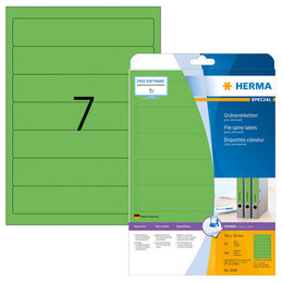 Ετικέτες Herma Πράσινες Εγγράφων 192x38mm 20 Φύλλα 140 Ετικέτες No 5094