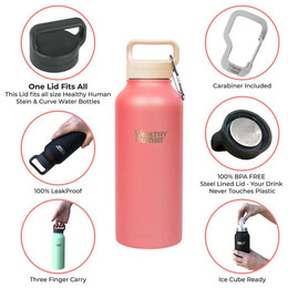 Healthy Human Ανοξείδωτο Stein Bottle 621ml Rose HH-SOB61