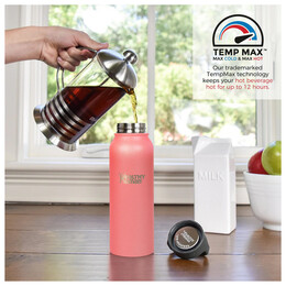 Healthy Human Ανοξείδωτο Stein Bottle 621ml Rose HH-SOB61