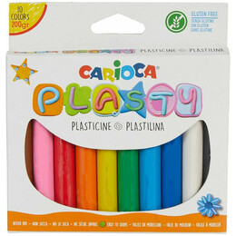 Πλαστελίνη Carioca Plasty Σε Ράβδους 10 Χρώματα 200gr. C42173