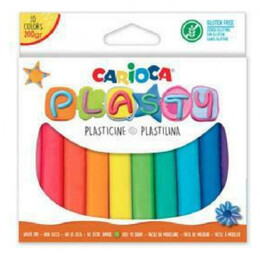 Πλαστελίνη Carioca Plasty Σε Ράβδους 10 Χρώματα 200gr. C42173