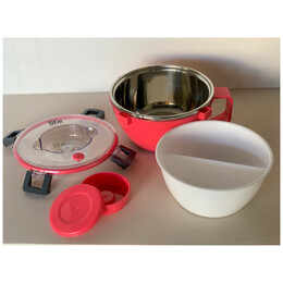 Ecolife Φαγητοδοχείο thermos 850ml | Με χώρισμα Μπλε