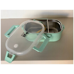 Ecolife Φαγητοδοχείο 900ml | Με χώρισμα Ανοιχτό Πράσινο