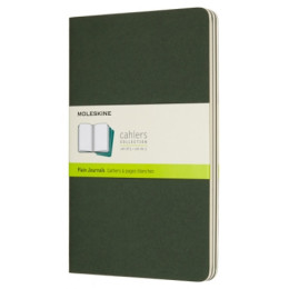 Moleskine Plain Cahier L Myrtle Green set 3pcs