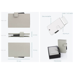 Ogon Πορτοφόλι & Θήκη Καρτών / Cascade Wallet Snap White 3760127770725