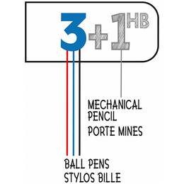 Στυλό Διαρκείας Bic 3 Xρωμάτων + Μηχανικό Μολύβι 942104