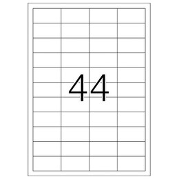 Ετικέτες Διαφανείς Herma 48.3x25.4mm 25 Φύλλα 1100 Ετικέτες No 4680