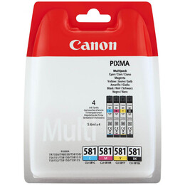 Μελάνι Inkjet Canon cli-581 Bk/c/m/y Multipack (2103C004)