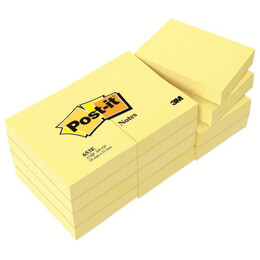 Αυτοκόλλητα Χαρτάκια Σημειώσεων Post-it 3M 51x38 100φ 653 3TEM