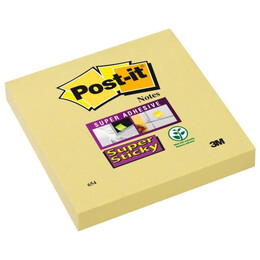 Αυτοκόλλητα Χαρτάκια Σημειώσεων Post-it 3M 654 12SSCY SS 76x76 90φ