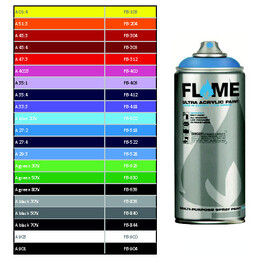 Σπρέι - Ακρυλικό Χρώμα Graffiti Flame 400ml Διάφορα Χρώματα (FB-106)