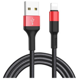 Καλώδιο Φόρτισης & Data Hoco X26 Lightning 1m Black - Red