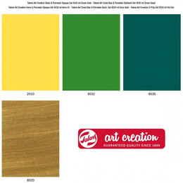 Χρώμα Glass & Porcelain Opaque Art Creation Royal Talens Set Green Gold 4 x 30ml