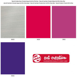 Χρώμα Glass & Porcelain Opaque Art Creation Royal Talens Set Pink Silver 4 x 30ml