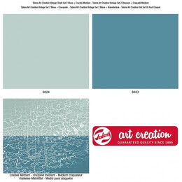 Χρώμα Κιμωλίας Art Creation Royal Talens Vintage Chalk Paint Set Blues 2 x 100 ml + Crackle Medium