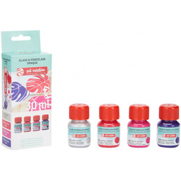 Χρώμα Glass & Porcelain Opaque Art Creation Royal Talens Set Pink Silver 4 x 30ml