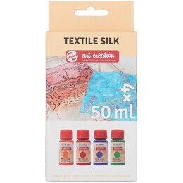 Χρώμα Textile Silk Art Creation Royal Talens 50ml Set Basic 4 x 50 ml