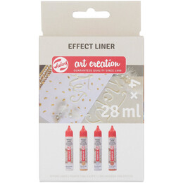 Χρώμα Effect Liner Art Creation Royal Talens Set Standard Pearl 4 x 28ml