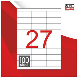Ετικέτες TYPOTRUST 100 ΦΥΛΛΑ 70 Χ 30 mm (2700 ετικ)